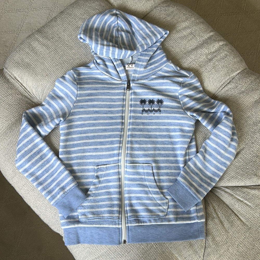 Roxy Sky Blue Knit Hoodie